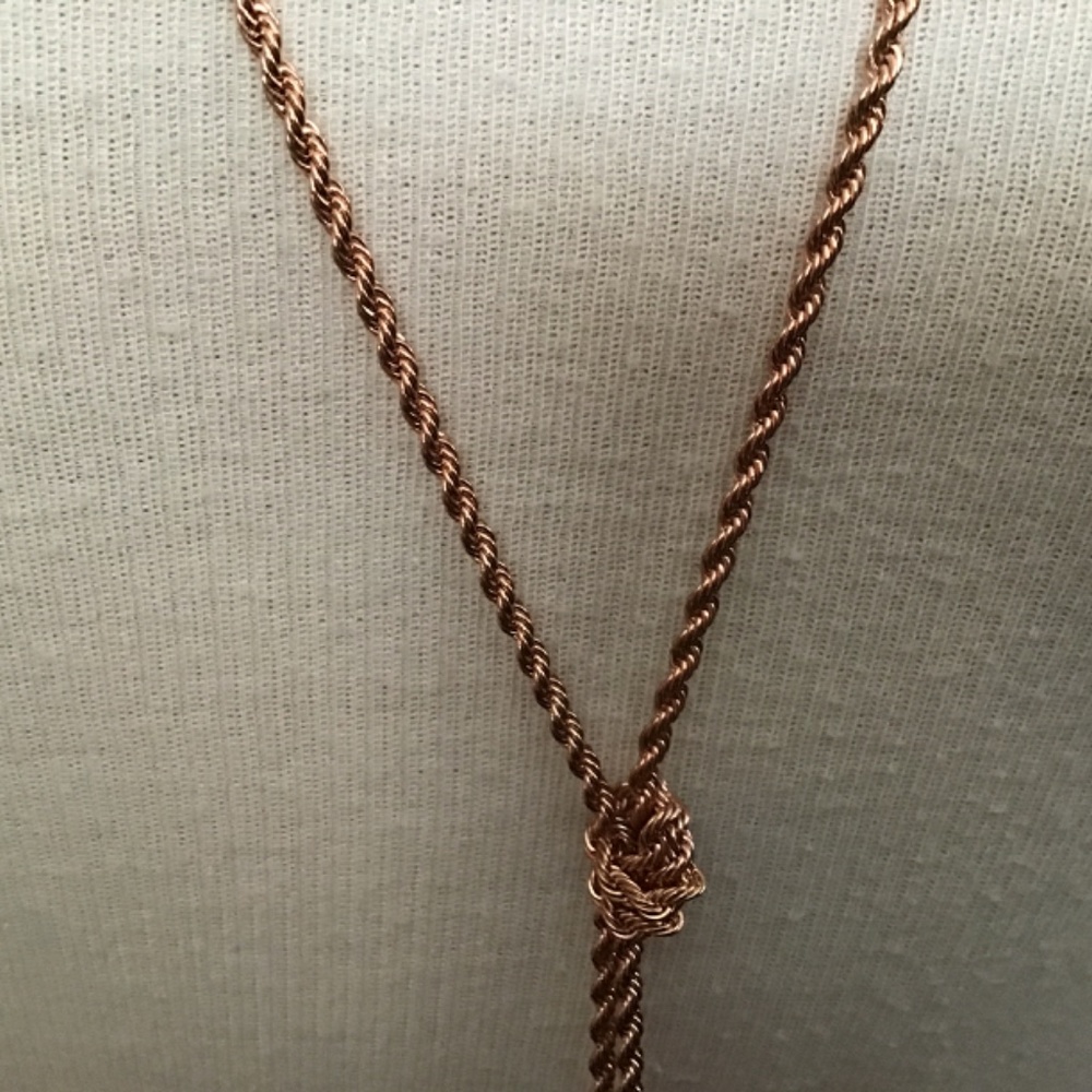 NWT Ricki’s necklace and earrings set, rose gold color - can be worn two ways - Picture 9 of 10